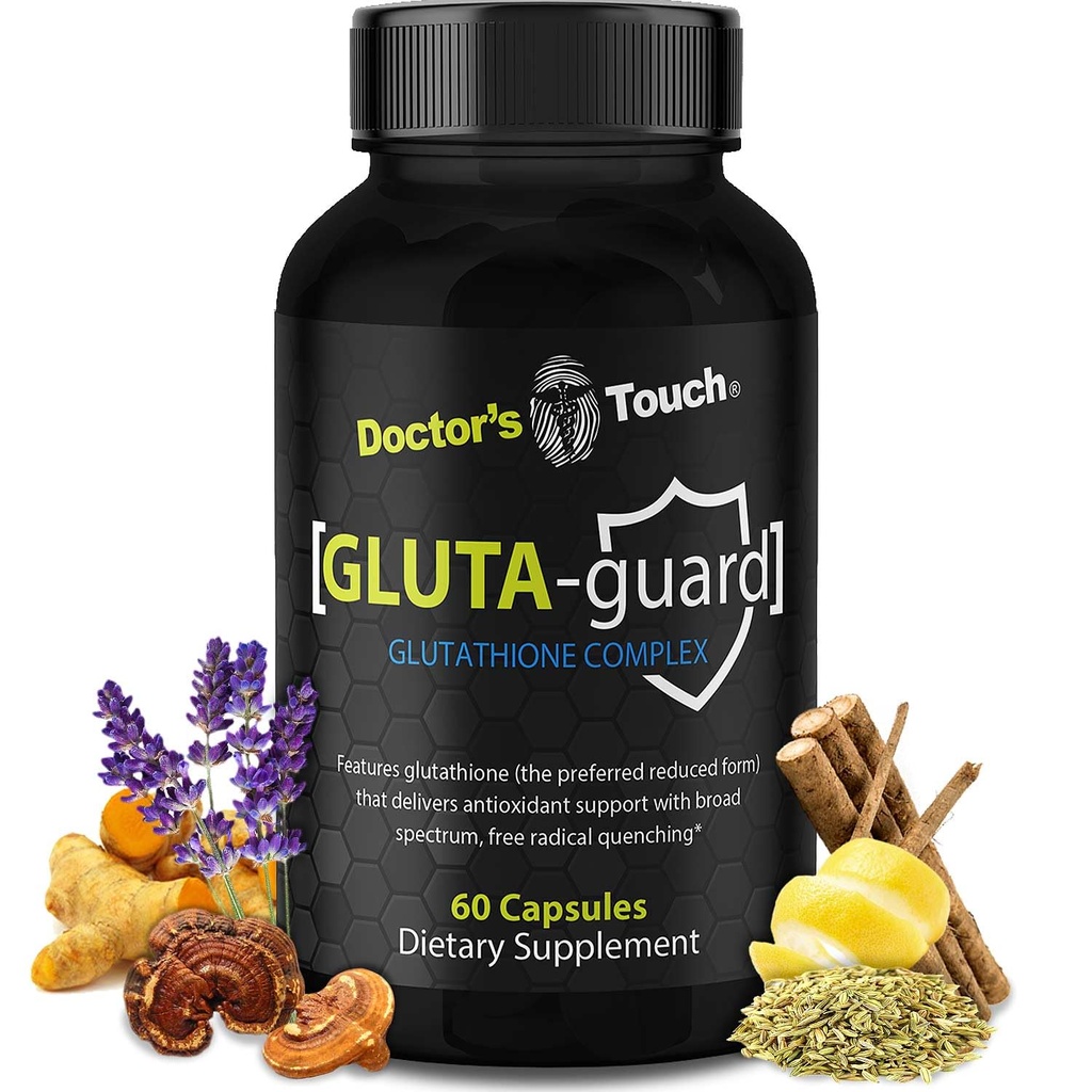 Liposomal Glutathionone Touch γιατρών συμπλήρωμα - Easy-to-Swallow Glutathion Κάψουλες για την ενέργεια, την εγκεφαλική υποστήριξη και την υγεία του δέρματος - Καθαρή μέγιστη απορρόφηση Glutathion Liposomal συμπλήρωμα