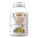 ANDREW LESSMAN PC ήπαρ και εγκεφαλικά οφέλη 180 Softgels - Phosphatidyl Choline, πιο σημαντικό οικοδομικό μπλοκ για υγιή συκώτι και δομή του εγκεφάλου, λειτουργία. Χωρίς Πρόσθετα. Εύκολο να καταπιείτε Softgels