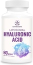 Liposomal Hyaluronic Acid 1000mg, Υψηλή ΒιοδιαθεσιμότηταHyaluronic Acid Κάψουλες, Συμπλήρωμα διατροφής Υποστήριξη δέρματος και οστών, 60 κάψουλες
