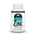 Source Naturals Ψευδάργυρος, Χηλικός αμινοξέος - Συμπλήρωμα διατροφής - 50 mg - 250 δισκία