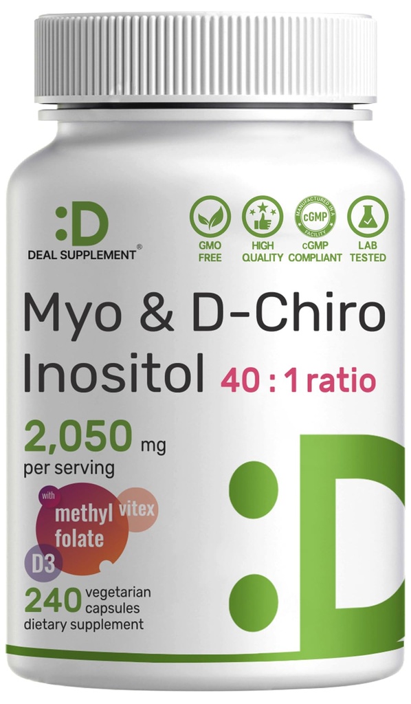 Myo-Inositol & D-Chiro Inositol συμπλήρωμα για τις γυναίκες (40:1) 