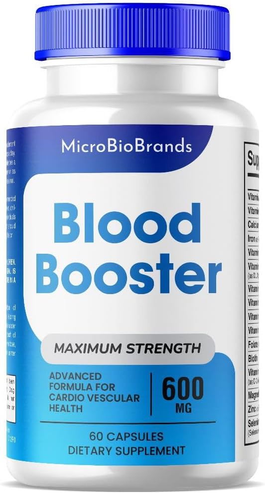 (1 Pack) MicroBio Blood Booster Κάψουλες, Micro Bio Blood Booster Φυσικό συμπλήρωμα υποστήριξης ροής αίματος, χάπια ενίσχυσης αίματος, Micro Bio Brands Blood Booster Advanced Formula