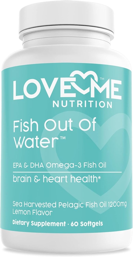 Fish Oil Omega 3 συμπλήρωμα – Burpless & υποστηρίζει την υγεία της καρδιάς (60 εξυπηρετεί) - EPA & DHA Omega-3 λιπαρά οξέα εγκέφαλος, μάτι, δέρμα & κοινή υγεία – φυσικά, κάψουλες ιχθυέλαιο