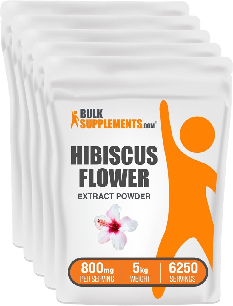 BulkSupplements.com hibiscus Flower Extract σκόνη (5 χιλιόγραμμα - 11 lbs)