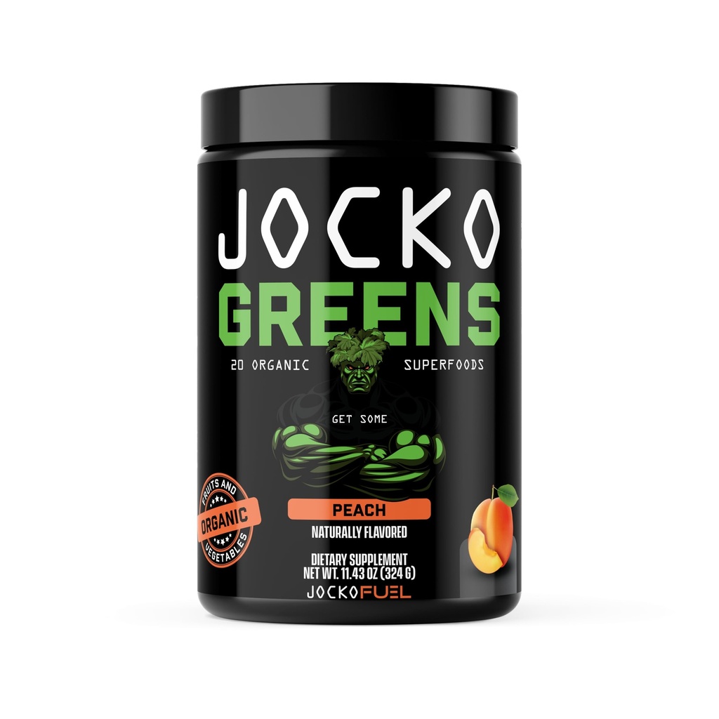Jocko Fuel Daily Greens Powder - Premium Organic Greens Superfood Powder for Gut Health, Digestion, Bloating, Immune Support with Spirulina, Chlorella, Digestive Enzymes, & Probiotics - 30 Μερίδες