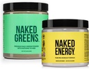 NAKED Vegan Energising Bundle Unflavored Energy Nutrition Super Greens Powder Organic Greens Συμπλήρωμα