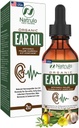 Organic Ear Oil for Ear Infection - Natural Eardrops for Ear Pain, Swimmer's Ear & Wax Removal - Kids, Adults, Baby & Dog Earache Remedy - Ear Drops with Mullein, Garlic Made in USA