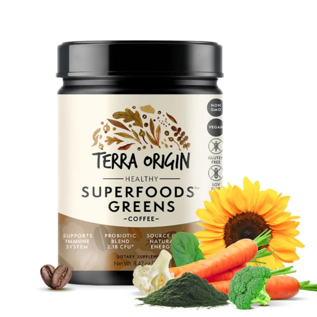 TERRA ΠΡΟΕΛΕΥΣΗΣ Superfoods Πράσινοι Μείγμα Ανοσοποιητική και Πειθητική Υποστήριξη 