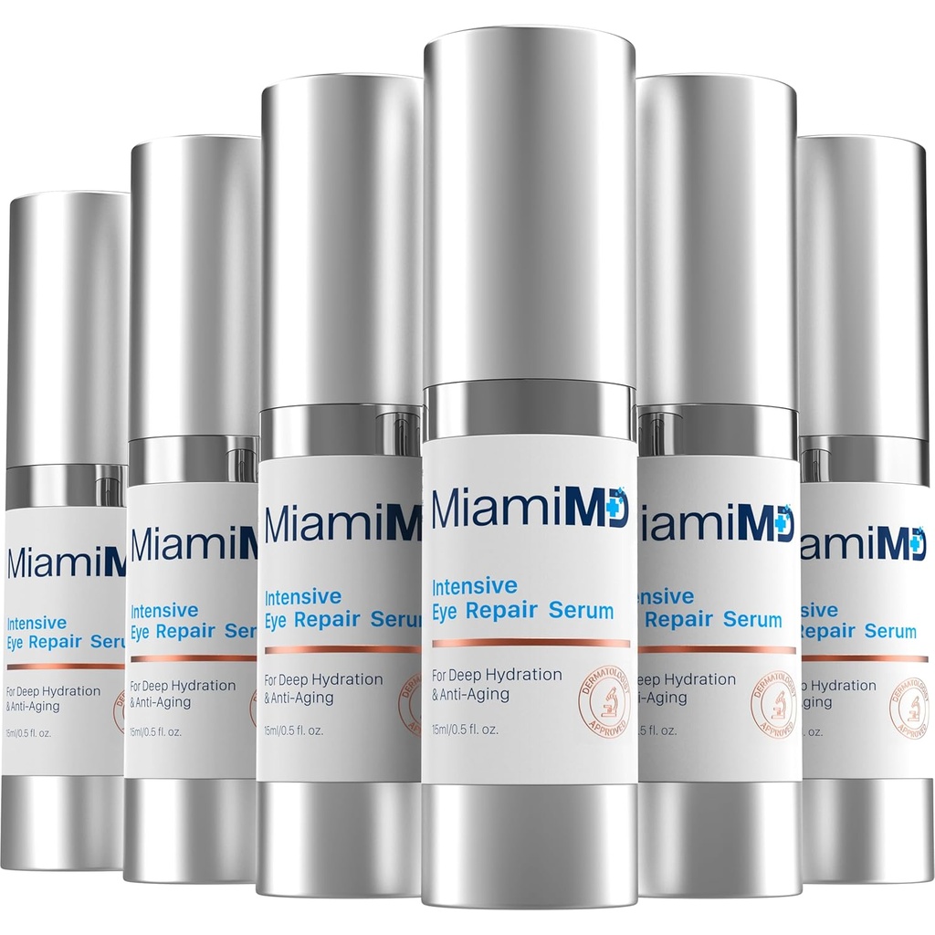 Ορός ματιών (15ml) Υπό Θεραπεία ματιών για Σκοτεινούς Κύκλους, Τσάντες ποδιών και ματιών - Ορός ματιών για Όλο τον Τύπο του δέρματος - Anti-Gear Under Eye Cream - Μειώνει την Ευυχία ματιών - Για Μέρα & Νύχτα Χρήση - 6 PACK