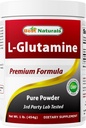 Best Naturals L-Glutamine σκόνη - 1 λίρα - 100% καθαρή και ελεύθερη μορφή - Glutamine Recovery σκόνη - κλινικά Αποδεδειγμένη βοήθεια αποκατάστασης για άνδρες και γυναίκες (8177160145555)