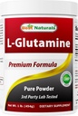 Best Naturals L-Glutamine Powder - 1 Pound - 100% Pure and Free Form - Glutamine Recovery Powder - Clinically Proven Recovery Aid for Men and Women (817716014555)