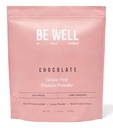 Be Well by Kelly Chocolate Grass-Fed Beef Protein Powder, 24G Protein & 1G Net Carbs (3 Συστατικά, 30 Σερβιρίσματα) 9 Amino Acids + 3 BCAAs No Soy, No Dairy, Stevia-Free, No Sugar Added 1.87lb 849g