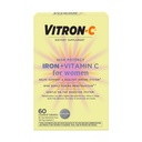 Συμπλήρωμα Vitron-C σιδήρου για γυναίκες με βιταμίνη C, για την παραγωγή ερυθρών αιμοσφαιρίων & ανοσοποιητική υποστήριξη, 60 Count