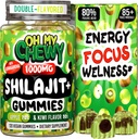 Pure Himalayan Shilajit Gummies - High Potency Gold Grade Resin - Energy Boost and Immune Support for Men and Women with Ashwagandha and Shatavari - 120 Gummy - Apple & Kiwi