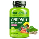 NATURELO μία καθημερινή πολυβιταμίνη για γυναίκες w/Vitamin B12, 60 Ct, Ενεργειακή Υποστήριξη, Ολόκληρα τρόφιμα γυναίκες πολυβιταμίνη συμπλήρωμα, Nourish μαλλιά / δέρμα / Nail, μη-GMO, χωρίς σόγια, χωρίς γλουτένη, 2 μήνες προμήθεια
