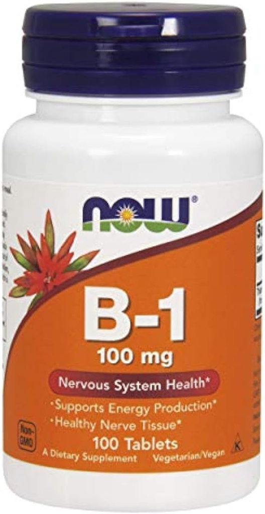 Τώρα τα τρόφιμα τώρα B1 100MG, 100 κόμης