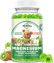 Λιποσωμικά παιδιά Μαγνήσιο Gummies- Μαγνήσιο Γλυκινικό Gummies για τα παιδιά συμπλήρωμα-w/Omega-3, βιταμίνη Β6, D3- Υποστήριξη ήρεμο άγχος ανακούφιση, οστά, Mood, Πράσινη Apple & Kiwi Γεύση, 60 κόμης