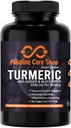 Alkaline Care |Turmeric Curcumin Supplement 1500mg with Organic Turmeric, Ginger & Black Pepper for Best Absorption |Non-GMO | Joint & Healthy Inflammation Response Support (120 Veggie Capsules)