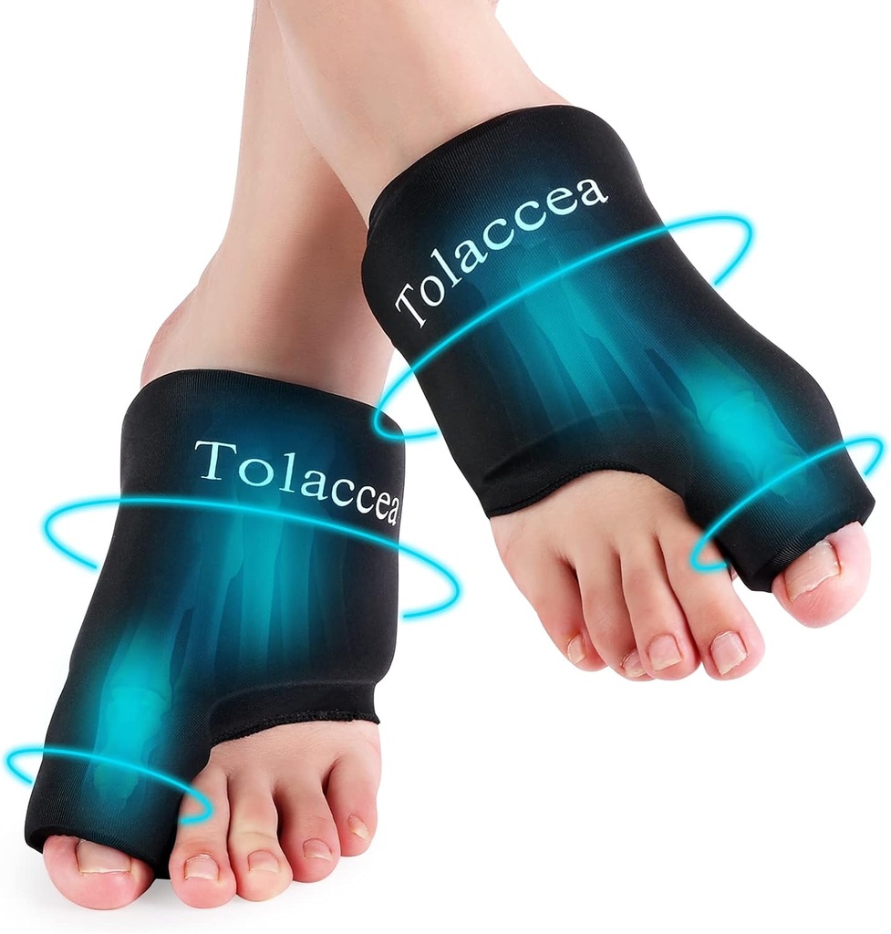 Foot Ice Packs Big Toe for Pain Relief, Flexible Cold Pack for Bunion Relief, Reusable Gel Ice Pack for Hot and Cold Therapies, Ice Pack for Swelling, Sprained, Bruises, Post-Surgery Recovery