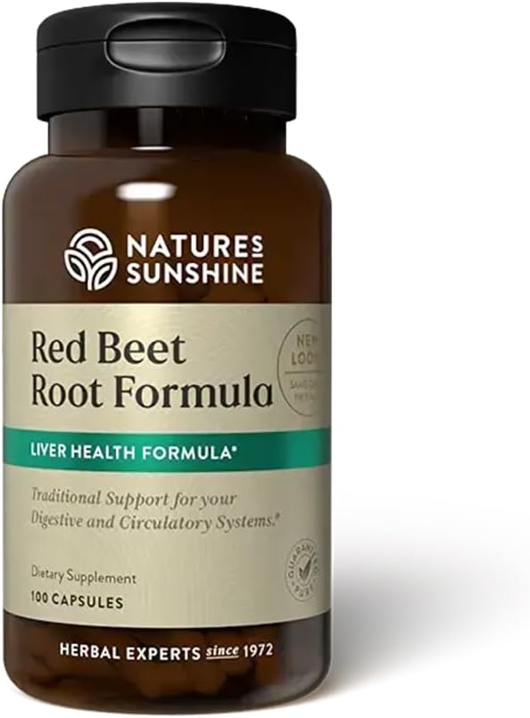 Η Sunshine Red Beet Root Formula της φύσης, 100 κάψουλες 