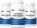 Fairhaven Health FertilAid για άνδρες, κινητικότητα Boost, και Countboost Combo 