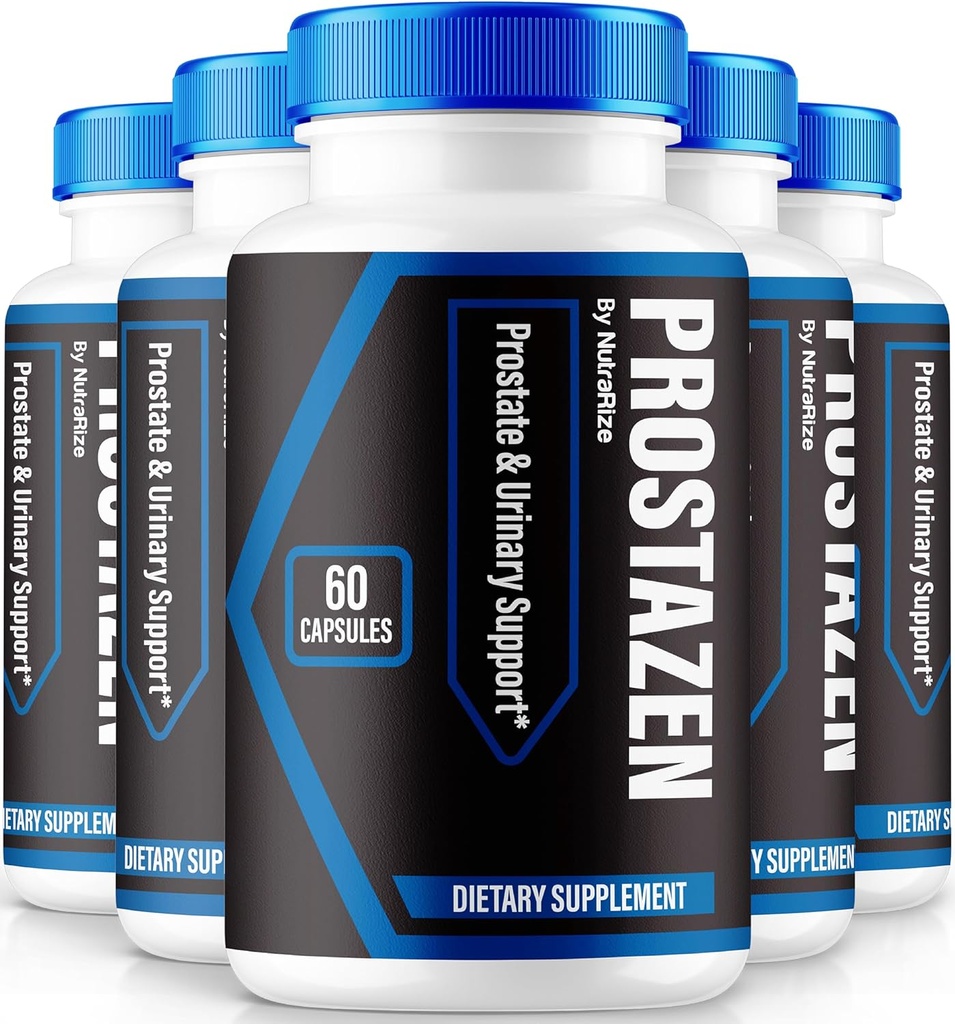 NutraRize (5 Pack) Κάψουλες Prostazen, επίσημη χάπια Prostazen για την υποστήριξη Prostate Υγεία, Prostazen Plus Premium Formula, Prostazen για υγιή Prostate, Prosta Zen Pastillas αναθεώρηση (300 κάψουλες)