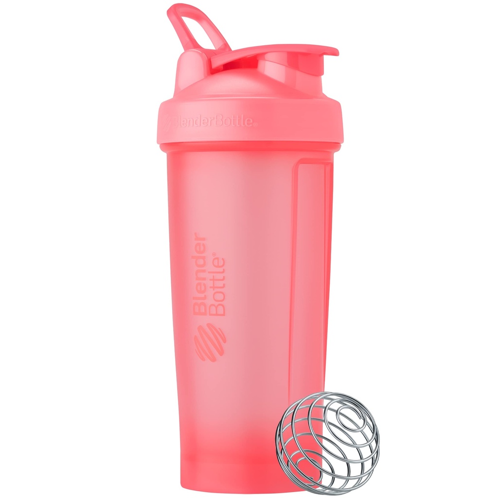 BlenderBottle Classic V2 Shaker μπουκάλι Ιδανικό για τις ανακινήσεις πρωτεϊνών και προ προπόνηση, 28-Ounce, ελαφρύ ροζ