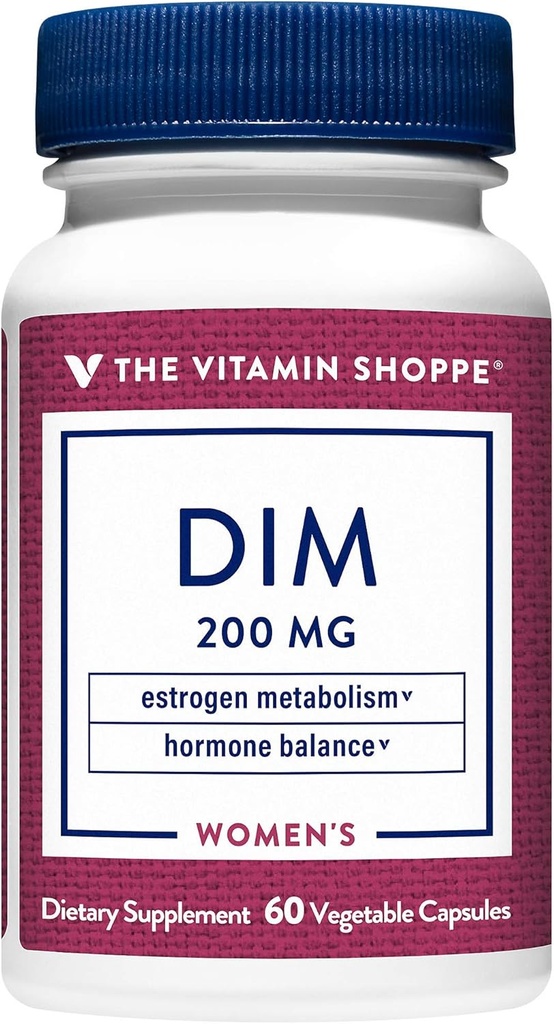 Η βιταμίνη DIM Shoppe με BioPerine - Υποστηρίζει την ισορροπία ορμονών & οιστρογόνων Μεταβολισμός - 200 MG (60 κάψουλες χορτοφάγων)