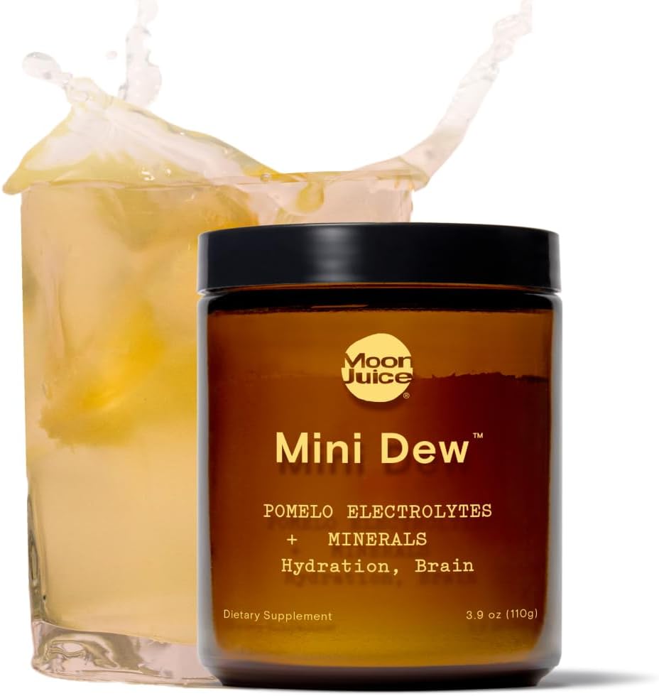 Χυμός Σελήνης Mini Dew Ηλεκτρολύτες σε σκόνη - Χωρίς ζάχαρη Ορυκτά & Ηλεκτρολυτική Ενυδάτωση σε σκόνη για άμεση ενυδάτωση & υποστήριξη εγκεφάλου - Μαγνήσιο, Ασβέστιο, Κάλιο, Pink Αλάτι, Πομελό, 30 Σερβιέτες