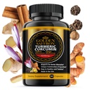 GOLDEN SAFFRON Turmeric Curcumin Supplement with Bioperine, Saffron, Cinnamon, and Ginger - Υψηλή ισχύς, μη GMO, χωρίς γλουτένη συμπλήρωμα για μια καλύτερη αποτελεσματικότητα. Κατασκευασμένο στις ΗΠΑ