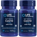 Life Extension Super Ubiquinol CoQ10 με PQQ, CoQ10, PQQ, shilajit, Heart Health, Cellular Energy Support, 8X Καλύτερη απορρόφηση, Χωρίς γλουτένη, 100 mg, 30 softgels (Pack of 2)