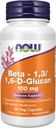 NOW Συμπληρώματα διατροφής, Beta 1,3/1,6- D-Glucan 100 mg με μανιτάρια Maitake, 90 κάψουλες Veg