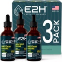 E2H Vegan Liquid Iodine - Θυρεοειδής υποστήριξη και γνωστική λειτουργία - Ενισχύστε το μεταβολισμό σας και τα επίπεδα ενέργειας - Vegan - Μη ΓΤΟ (3 μπουκάλια)