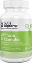 Nutri Supreme Ultimate B Complex, Πολύ Απορροφήσιμες Ουσιώδεις Βιταμίνες Β με μεθυλοφολικό για την υποστήριξη της λειτουργίας του νευρικού συστήματος, 60 κάψουλες