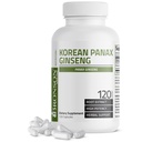 Bronson Korean Panax Ginseng υποστηρίζει την ενέργεια, την αντοχή και τη ζωτικότητα + μνήμη και ψυχική απόδοση, 120 κάψουλες