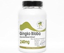 Ginkgo Biloba Standardized Extract 240mg 24% Glycosides ~ 200 Capsules - No Additives ~ Naturetition Supplements