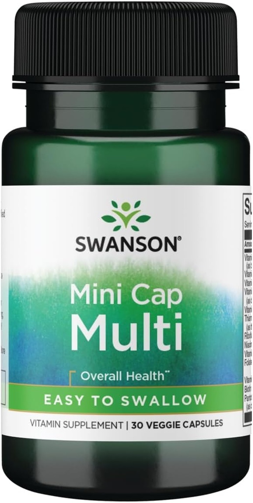 Swanson Daily Multivitamin Without Minerals 30 Veg Capsules