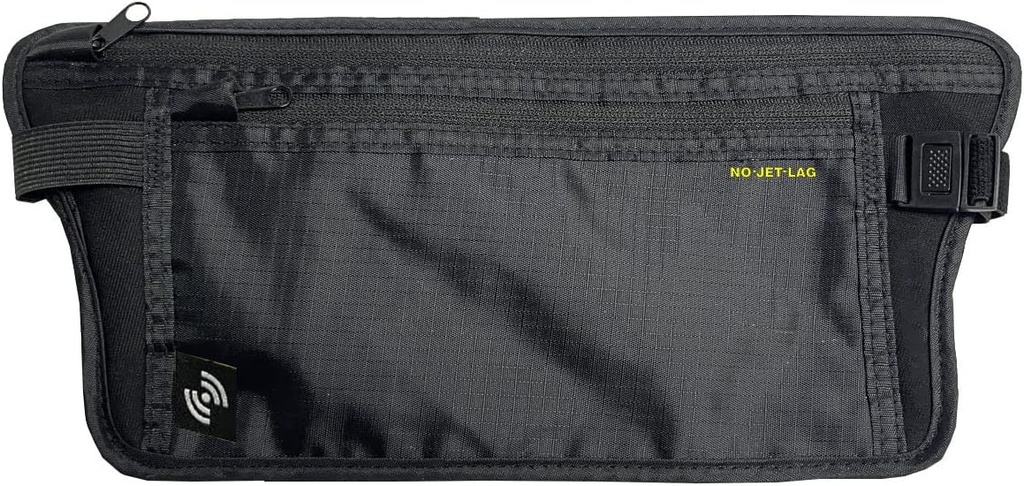 NO Jet Lag Travel Waist Pouch, Κάτοχος Διαβατηρίων για Ταξίδια με τεχνολογία RFID Blocking, Hidden Travel Pouch to Protect Μετρητά, Πιστωτικές Κάρτες, Τηλέφωνα, Ταξίδι Βασικό