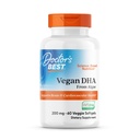 Γιατροί Best Vegan DHA από την άλγη, υποστηρίζει τον εγκέφαλο και την καρδιαγγειακή υγεία, μη ΓΤΟ, γλουτένη, χωρίς σόγια, Vegan 60 Veggie Softgels