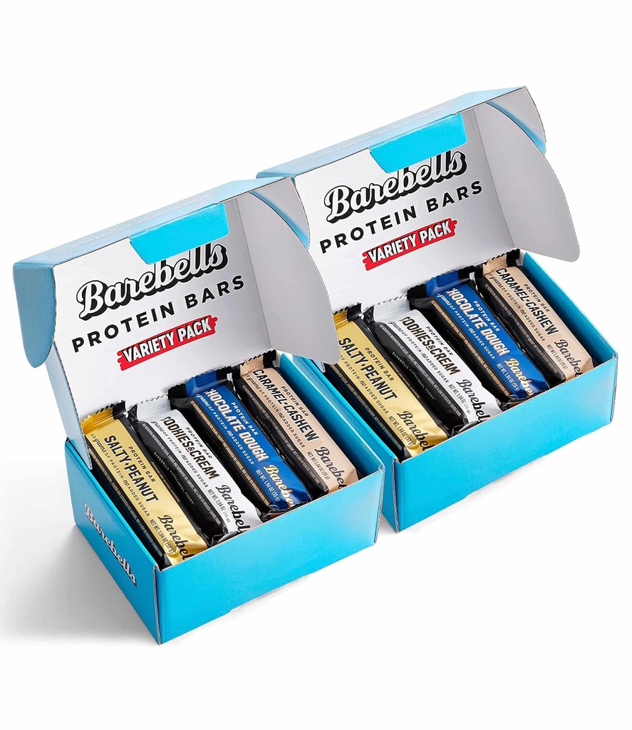Barebells Protein Bars Variety Pack - 12 Count, Pack of 2 - Πρωτεΐνη Snacks with 20g Υψηλής Πρωτεΐνης - Σοκολάτας Protein Bar with 1g Total Sugars - Perfect on The Go Protein Snack & Breakfast Bars