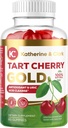 Katherine & Clark Tart Cherry Gold Montmorency Gummies - Tart Cherry Extract Gummies with Celery Seed - Προάγει υγιή επίπεδα ουρικού οξέος για την υποστήριξη κοινής ανακούφισης - Vegan Made in The USA - 60 Count