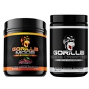 Gorilla Mind Pre Workout (Cherry) + Creatine (100 Serv.) - Comprehensive Stack for Improved Strength, Power Output, and Muscle Size