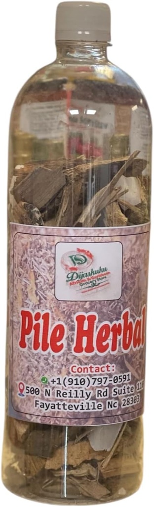 Pile Herbs (Agbo Jedi) Traditional Herbal Supplement, Plastic Bottle