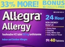 Αλλεργία Allegra 40 δισκία (Bonus Pack - 33% Περισσότερα) Προστασία 24 ωρών - Μη υπνηλία