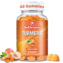 Κουρκουμίνη Turmeric Gummies – Extra Strength 2000mg 8:1 Extract Turmeric Supplement Gummies with Black Pepper & Ginger – Vegan Non-GMO Κοινή Υποστήριξη Μασώμενα – Ροδάκινο Γεύση, 60 Count