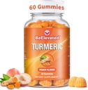 Κουρκουμίνη Turmeric Gummies – Extra Strength 2000mg 8:1 Extract Turmeric Supplement Gummies with Black Pepper & Ginger – Vegan Non-GMO Κοινή Υποστήριξη Μασώμενα – Ροδάκινο Γεύση, 60 Count