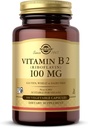 Solgar Vitamin B2 (Riboflavin) 100mg, 100 κάψουλες λαχανικών - Ενεργειακός Μεταβολισμός, Υγιεινό Νευρικό Σύστημα - Μη ΓΤΟ, Vegan, Χωρίς γλουτένη, Χωρίς γαλακτοκομικά, Kosher - 100 Σερβιέτες
