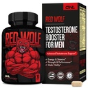 ONL Red Wolf Testosterone Booster για τους άνδρες - Ultimate Ανδρικό συμπλήρωμα για την αντοχή υψηλής ισχύος, ενέργεια & δύναμη - Testosterone συμπλήρωμα για τους άνδρες - w/Tongkat Ali Ανδρική Ενίσχυση - 30 Ct