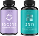 WellPath Zen Stress & Hormone υποστήριξη Bundle - βοτανικό στρες ανακούφιση & ορμονική ισορροπία συμπληρώματα - 60 Cts το καθένα