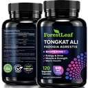 Tongkat Ali και Fadogia Agrestis για άνδρες συμπλήρωμα w/BioPerine - Tonkat-Ali Max δύναμη 200:1 εκχύλισμα - μακρύ Jack Tongkat-ali για άνδρες - μυϊκή ανάπτυξη, απόδοση & ενέργεια - 120 κάψουλες σκόνης